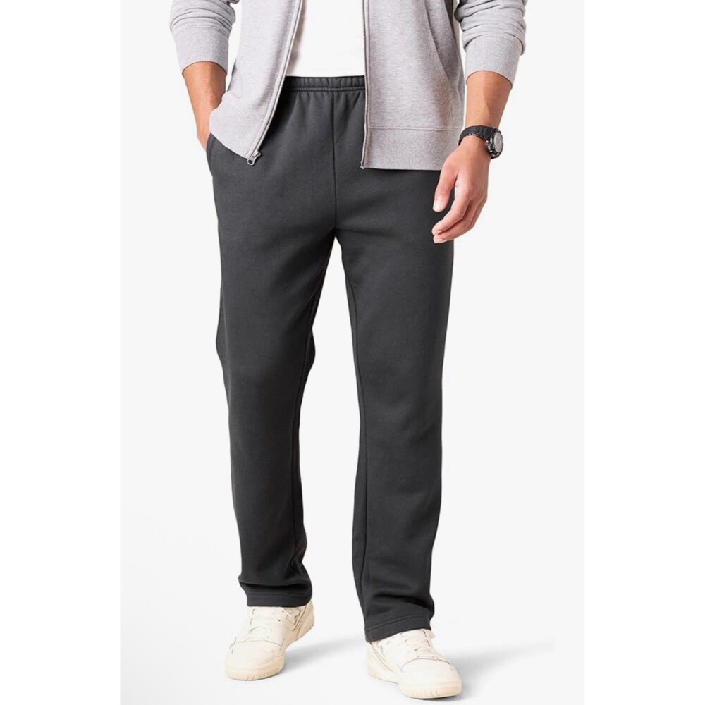 Amazon Essentials Men's Fleece Open Bottom Sweatpant Black Sz XXL